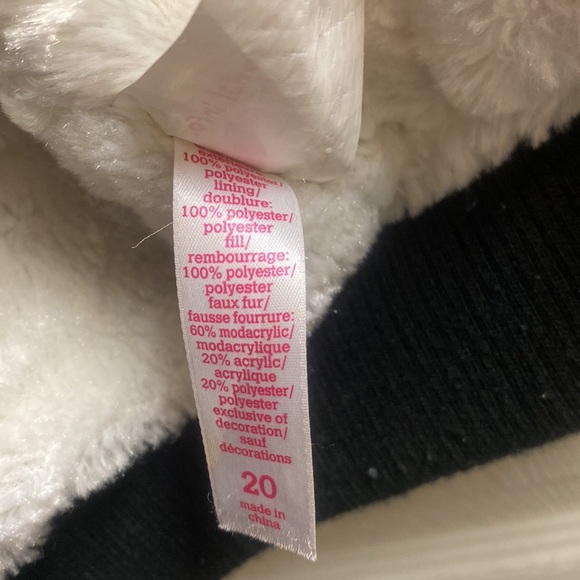 Justice Black Puffer Jacket Coat with Removable Hood. Fleece insideSize 20 Girls - Picture 3 of 5